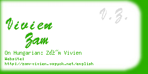 vivien zam business card